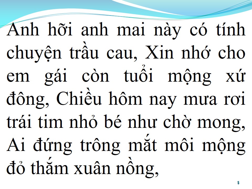 Lời bài hát TUỔI MỘNG XỨ ĐÔNG