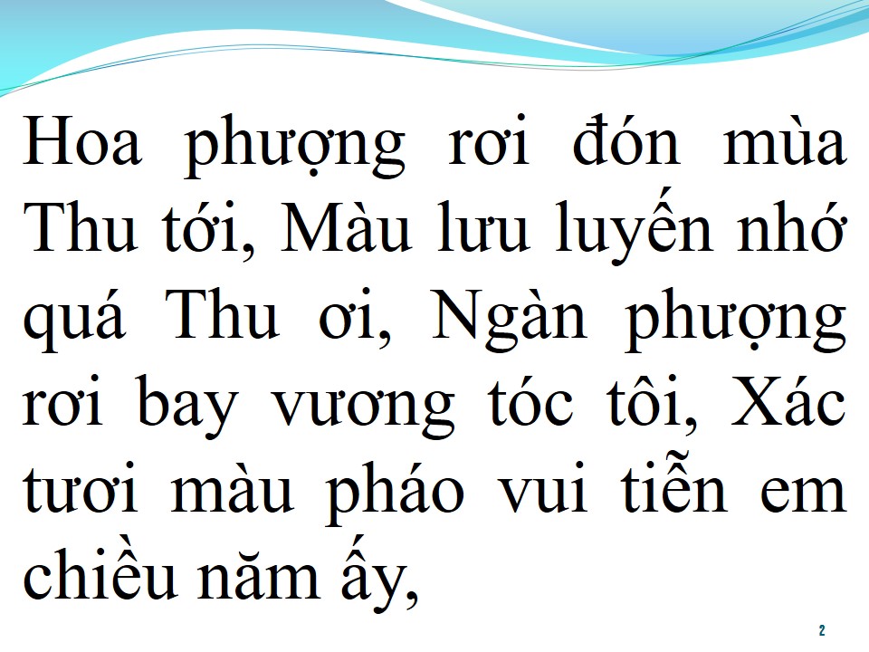 Lời bài hát SẮC HOA MÀU NHỚ