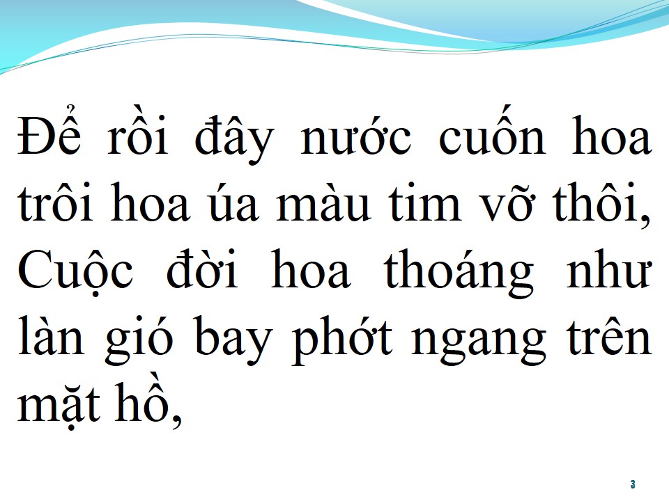 Lời bài hát NƯỚC CUỐN HOA TRÔI