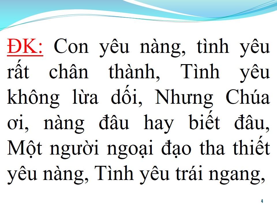 Lời bài hát NGƯỜI TÌNH NGOẠI ĐẠO