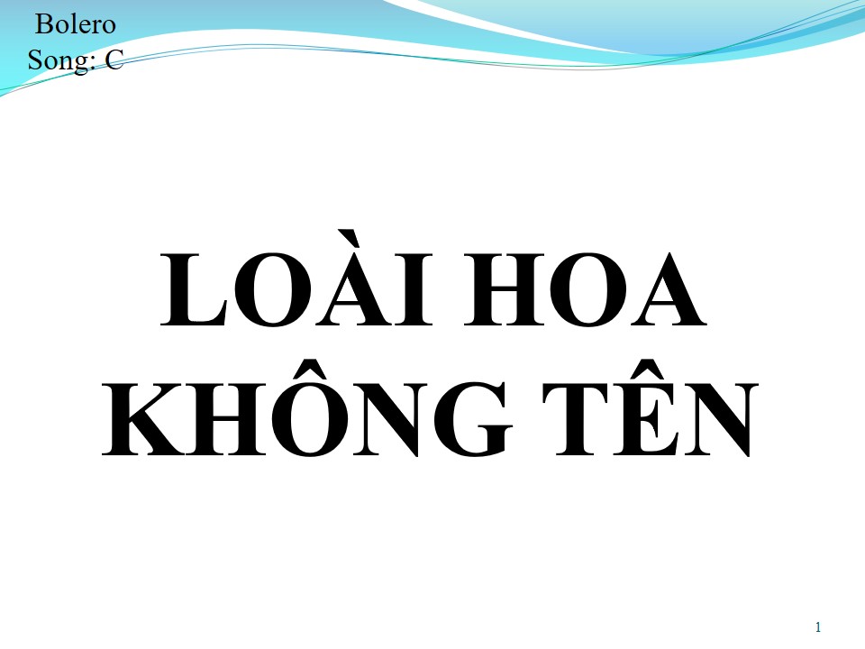 Lời bài hát LOÀI HOA KHÔNG TÊN (SONG CA)