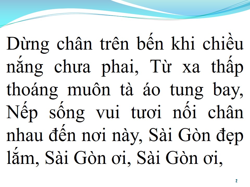 Lời bài hát SÀI GÒN ĐẸP LẮM
