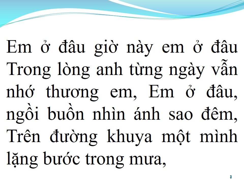 Lời bài hát EM Ở ĐÂU
