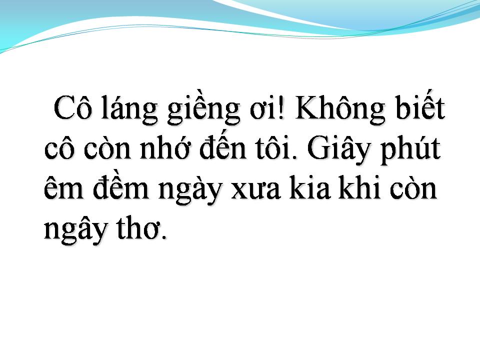 Lời bài hát CÔ LÁNG GIỀNG