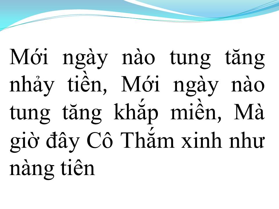 Lời bài hát CÔ THẮM VỀ LÀNG