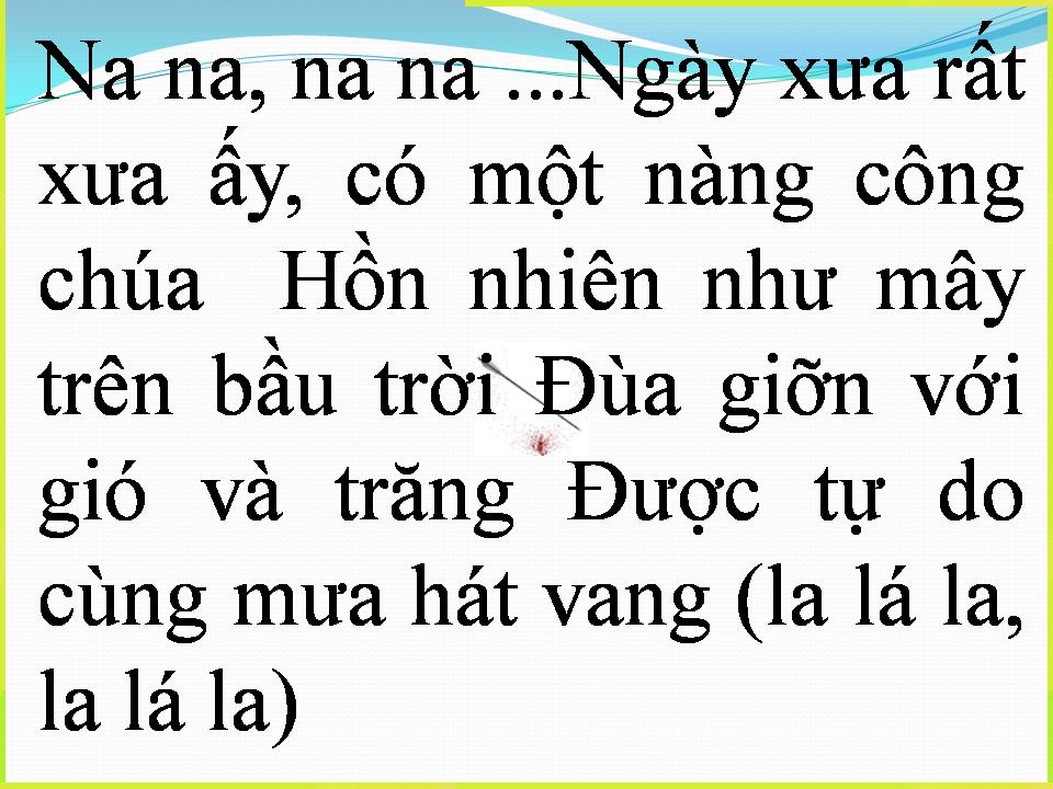 Lời bài hát CÔNG CHÚA BONG BÓNG