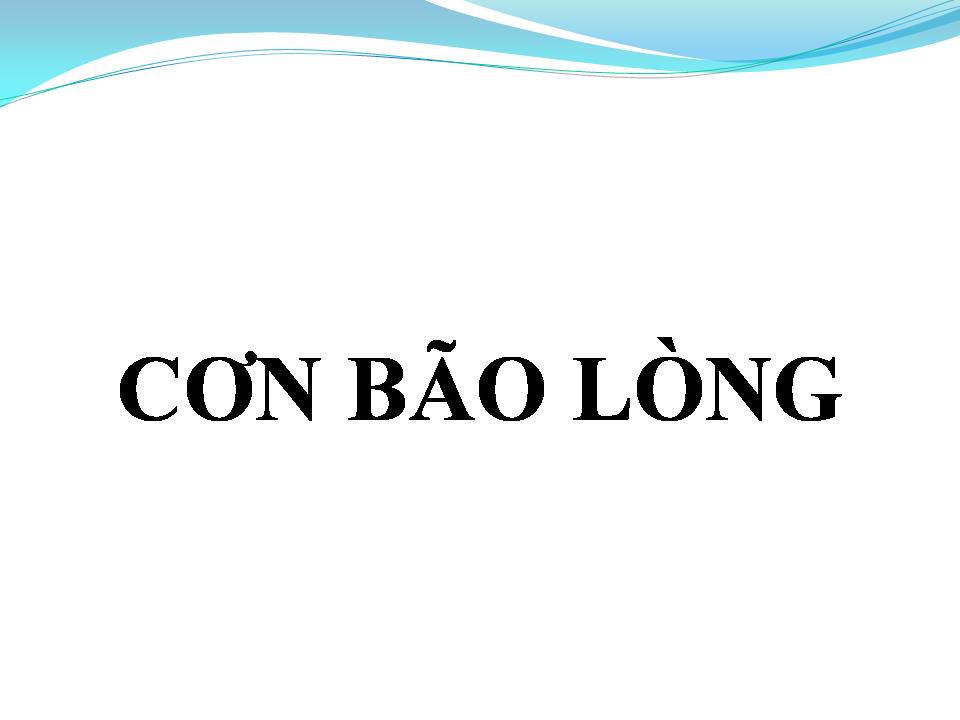 Lời bài hát CƠN BÃO LÒNG
