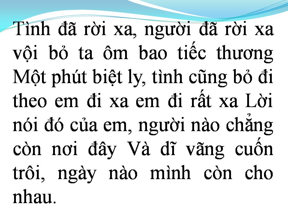 Lời bài hát CƠN BÃO LÒNG