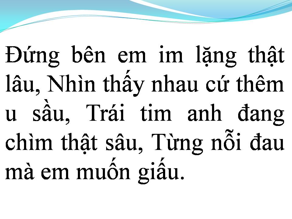 Lời bài hát CƠN ĐAU CUỐI CÙNG