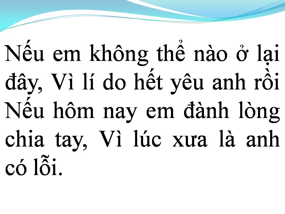 Lời bài hát CƠN ĐAU CUỐI CÙNG
