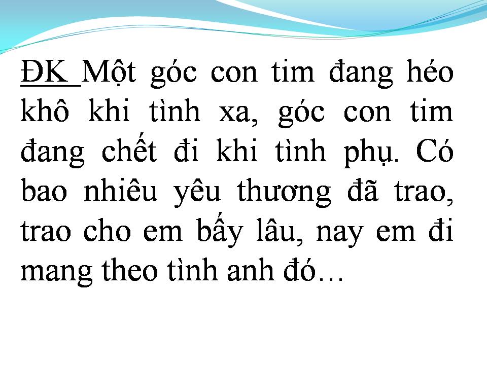 Lời bài hát CƠN MƯA CHIỀU NAY