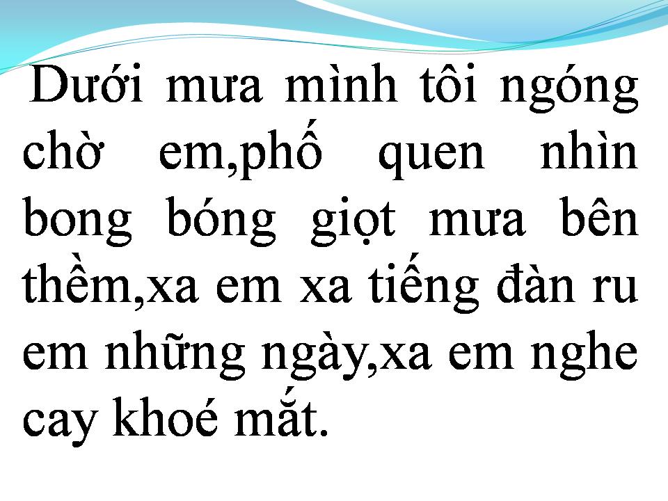 Lời bài hát CƠN MƯA CHIỀU NHỚ EM