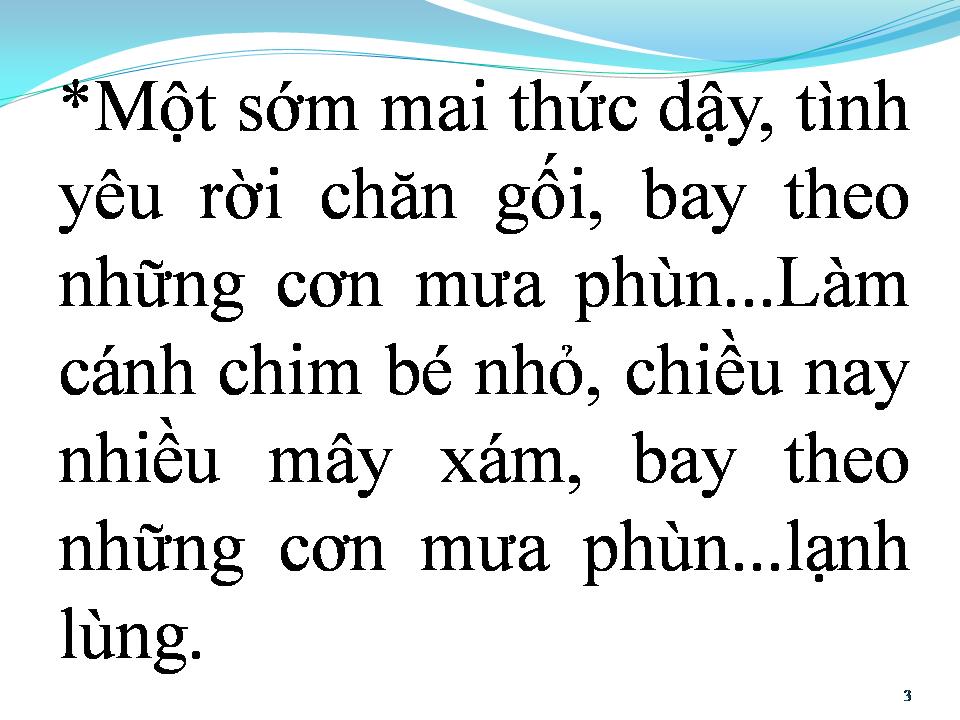 Lời bài hát CƠN MƯA PHÙN