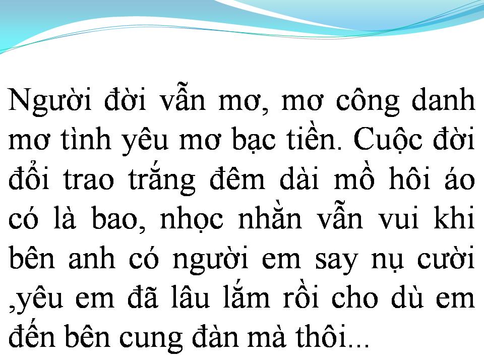 Lời bài hát CUNG ĐÀN CÓ EM