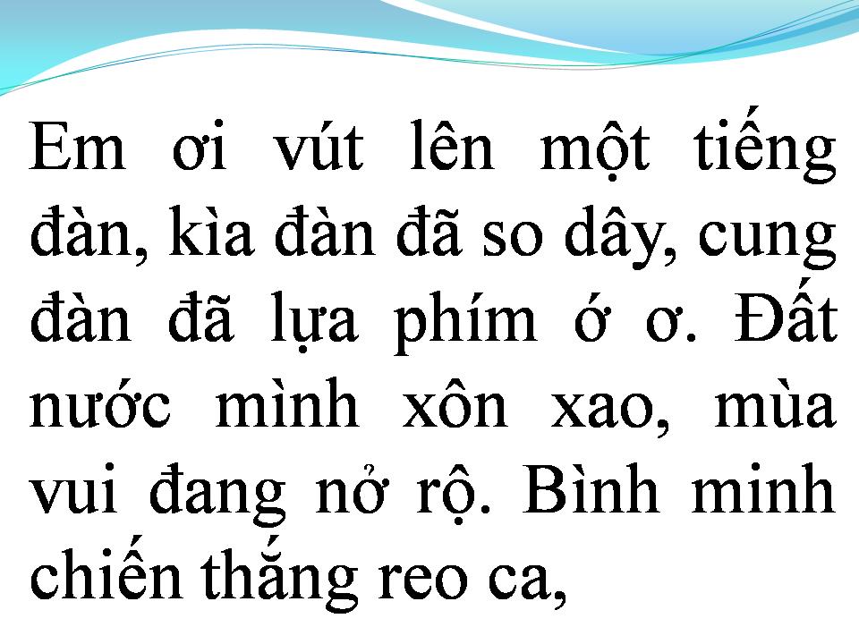 Lời bài hát CUNG ĐÀN MÙA XUÂN