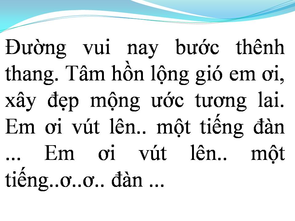 Lời bài hát CUNG ĐÀN MÙA XUÂN