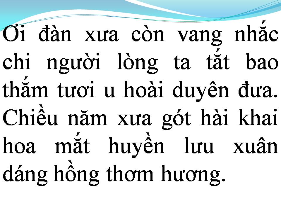 Lời bài hát CUNG ĐÀN XƯA