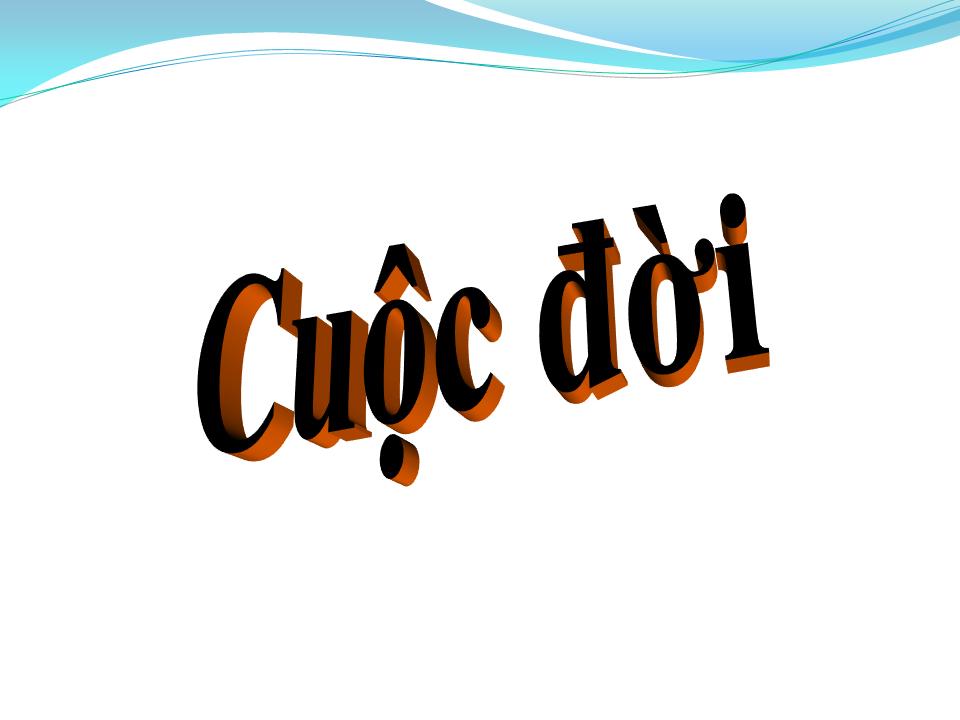 Lời bài hát CUỘC ĐỜI