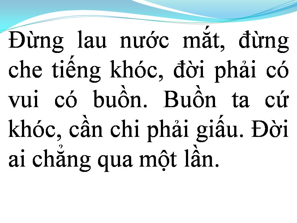 Lời bài hát CUỘC ĐỜI