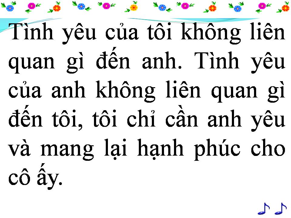 Lời bài hát CUỘC NÓI CHUYỆN GIỮA HAI NGƯỜI ĐÀN ÔNG