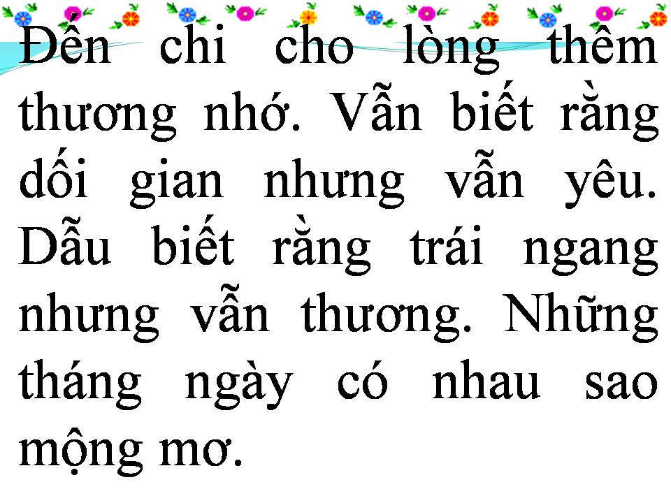Lời bài hát CUỘC TÌNH DỐI GIAN