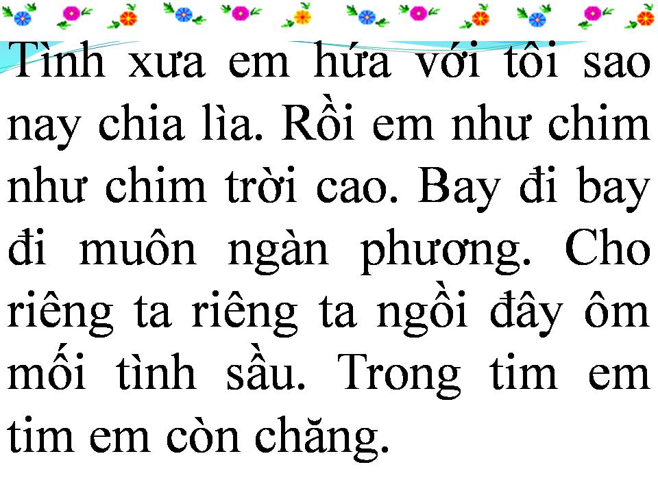Lời bài hát CUỘC TÌNH DỐI GIAN