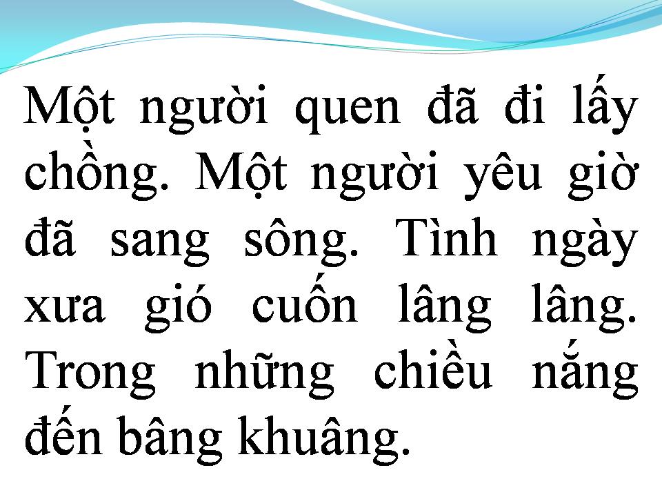 Lời bài hát CUỘC TÌNH ĐÃ MẤT