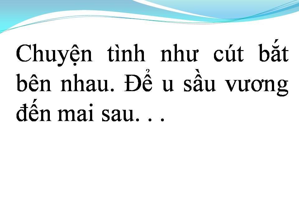 Lời bài hát CUỘC TÌNH ĐÃ MẤT