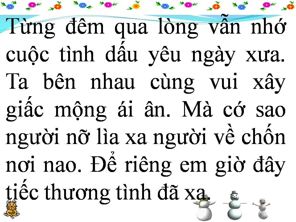 Lời bài hát CUỘC TÌNH ĐƠN CÔI