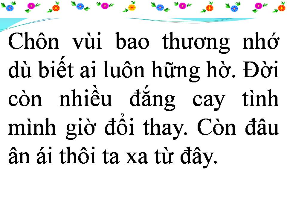 Lời bài hát CUỘC TÌNH LỠ