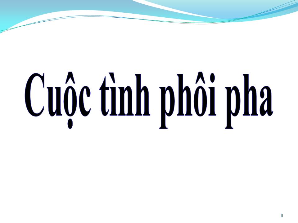 Lời bài hát CUỘC TÌNH PHÔI PHA