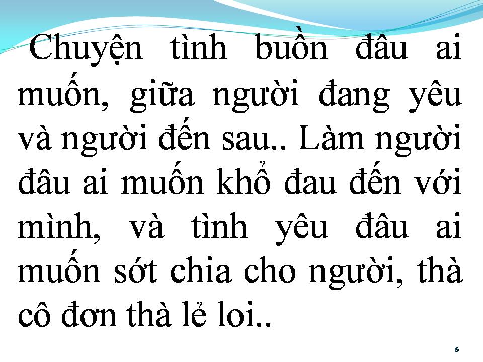 Lời bài hát CUỘC TÌNH PHÔI PHA