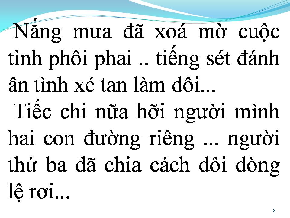Lời bài hát CUỘC TÌNH PHÔI PHA