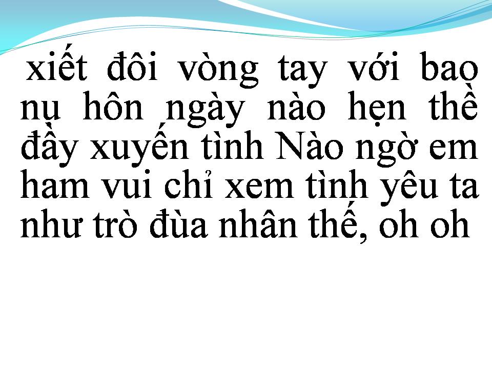 Lời bài hát CUỘC TÌNH PHÙ DU