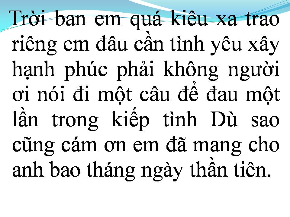 Lời bài hát CUỘC TÌNH PHÙ DU