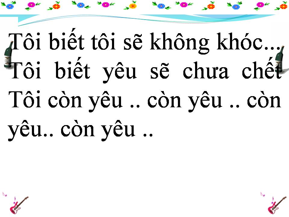 Lời bài hát CUỘC TÌNH TÀN