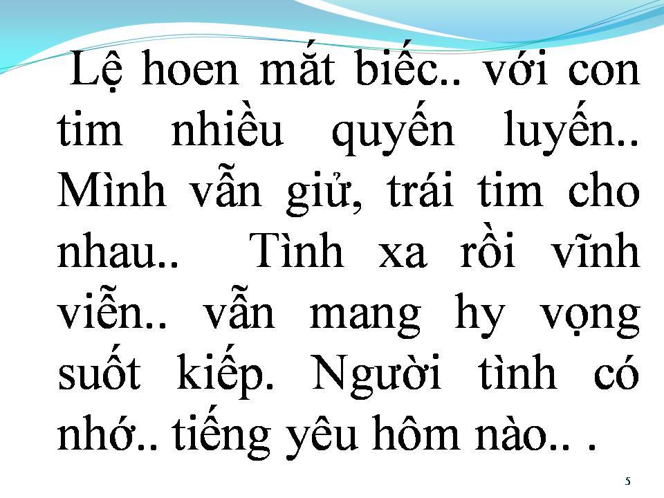 Lời bài hát CUỘC TÌNH THỨ NHẤT