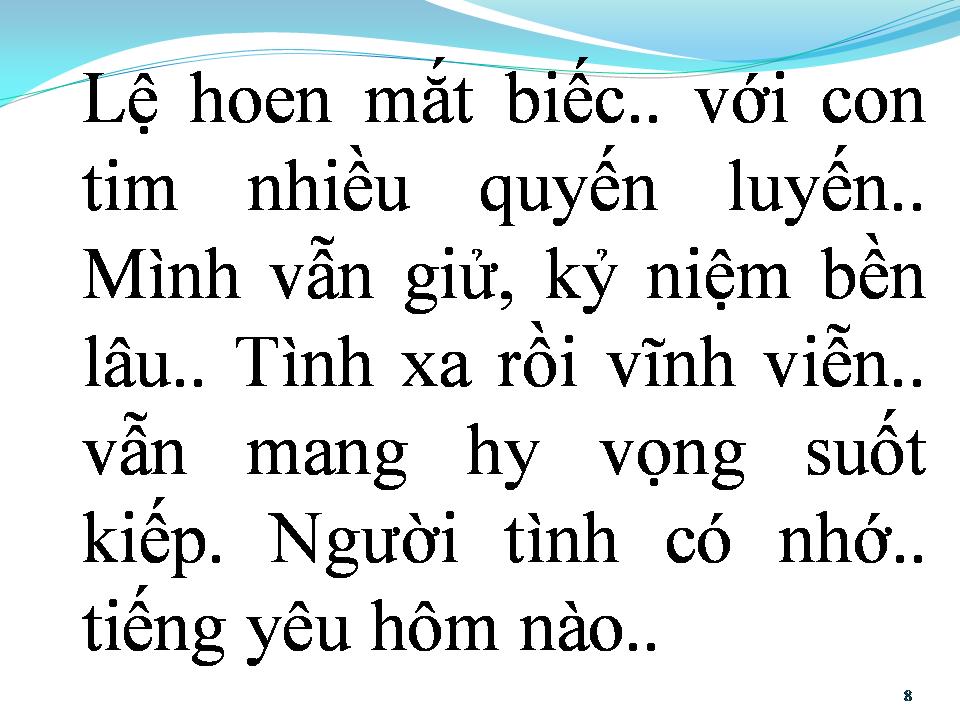 Lời bài hát CUỘC TÌNH THỨ NHẤT