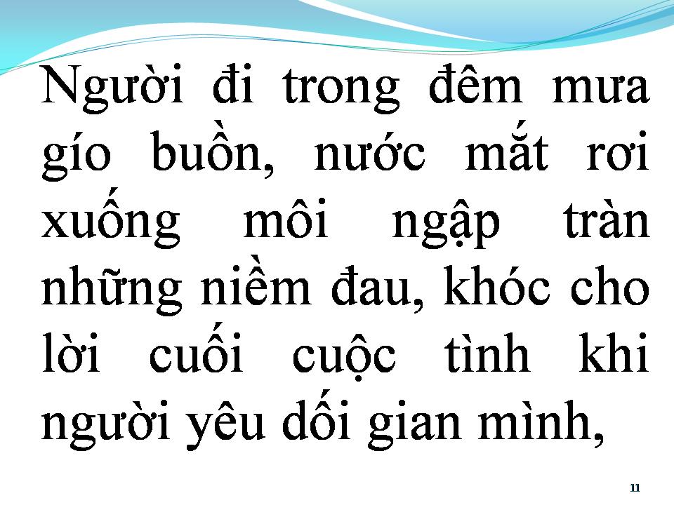 Lời bài hát CUỘC TÌNH TRONG CƠN MƯA