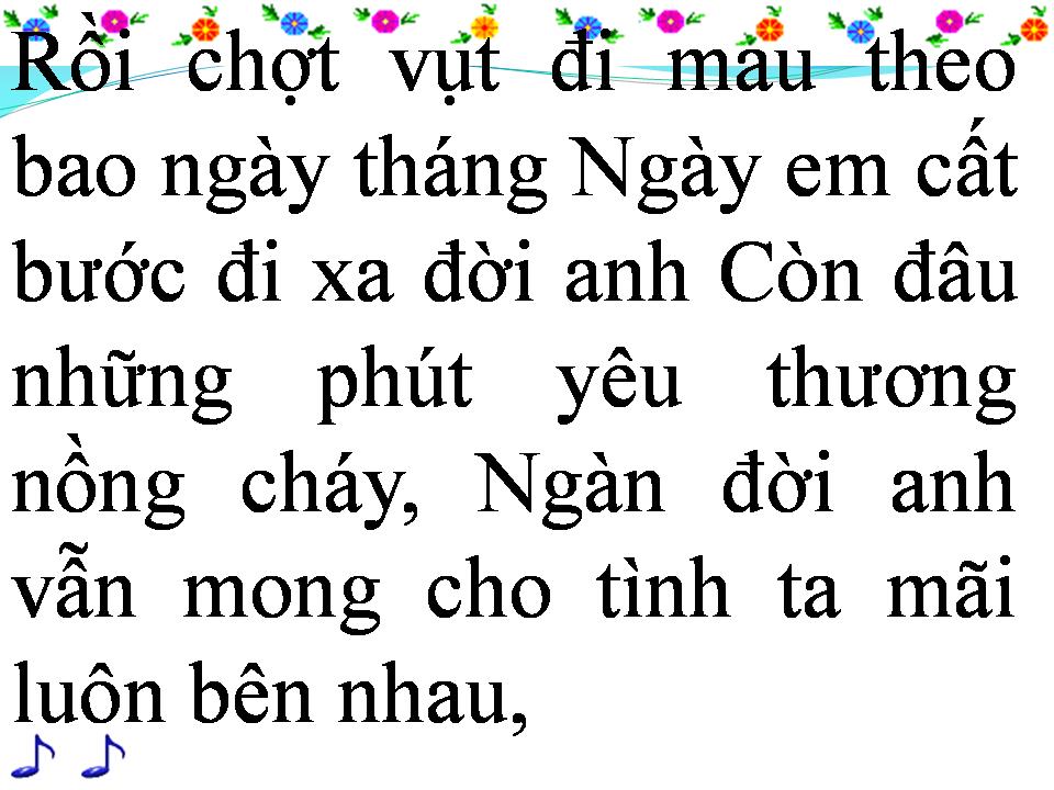 Lời bài hát CUỘC TÌNH TRONG MƠ