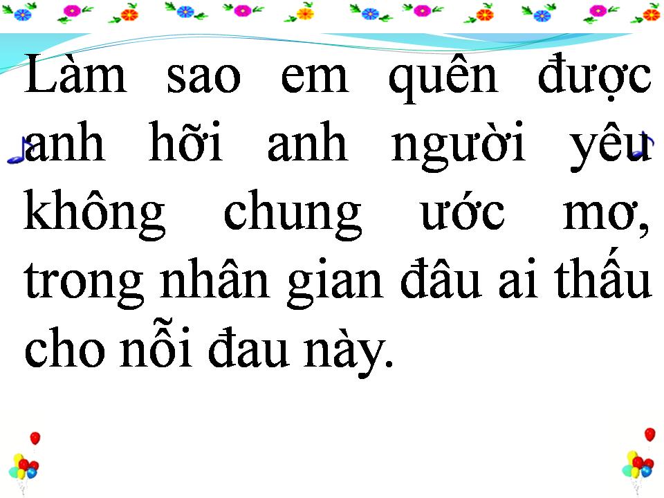 Lời bài hát CUỘC TÌNH VẠN DẶM