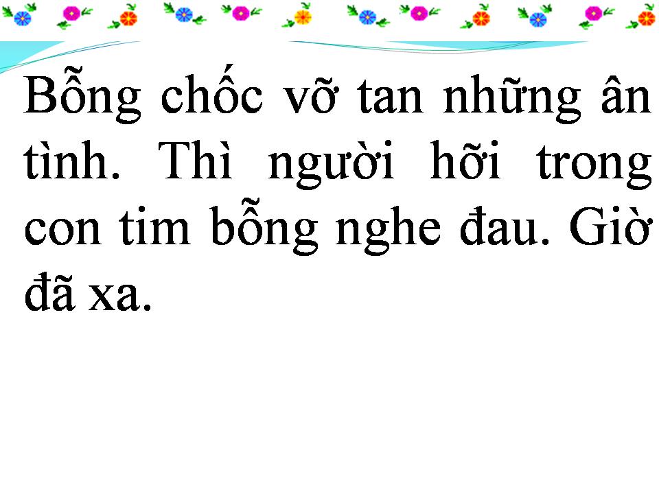 Lời bài hát CUỘC TÌNH VỪA XA