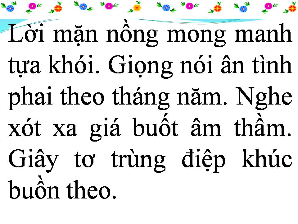 Lời bài hát CUỘC TÌNH XƯA