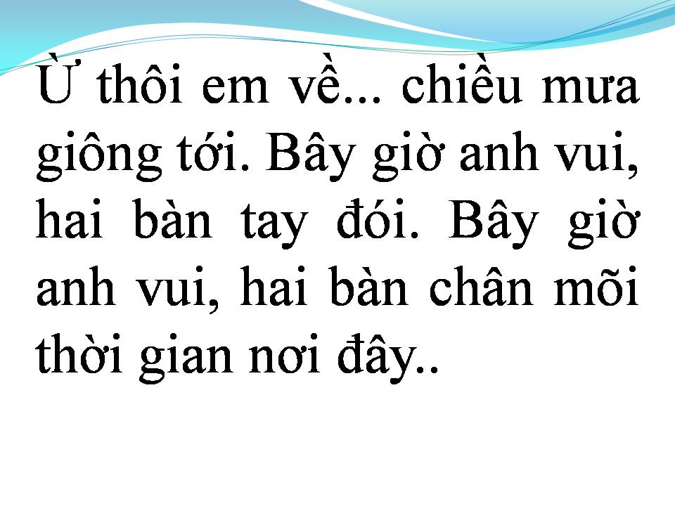 Lời bài hát CUỐI CÙNG CHO MỘT TÌNH YÊU