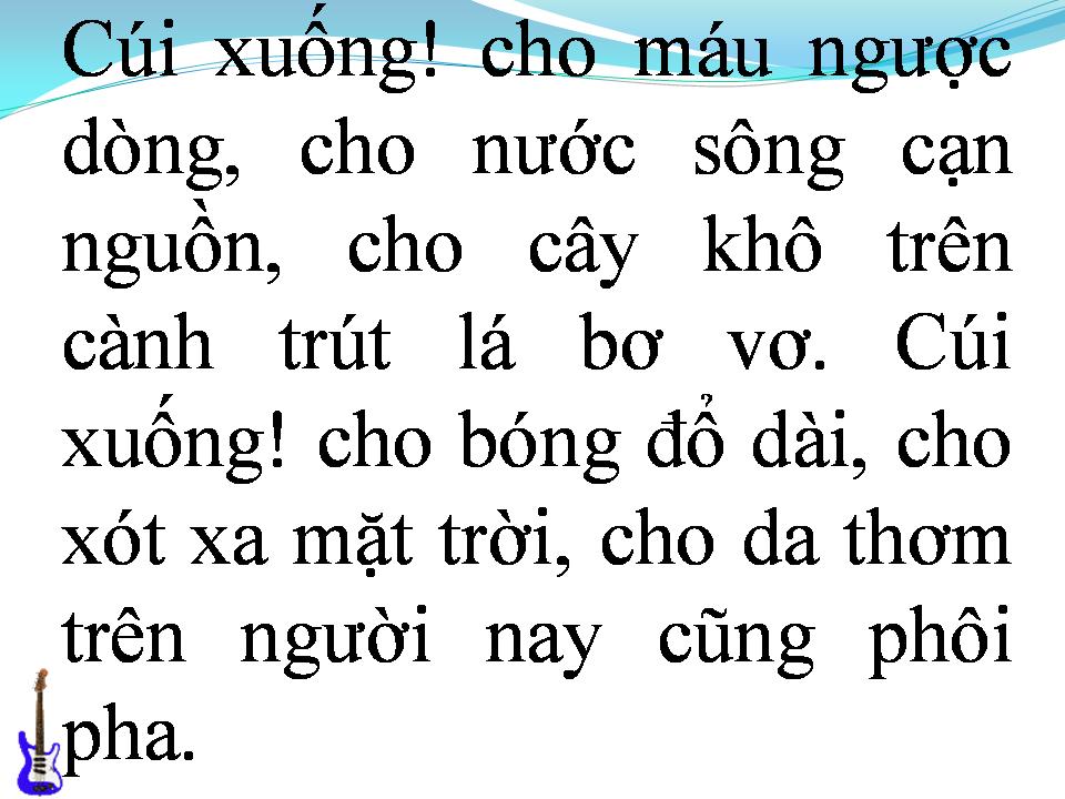 Lời bài hát CUỐI XUỐNG THẬT GẦN