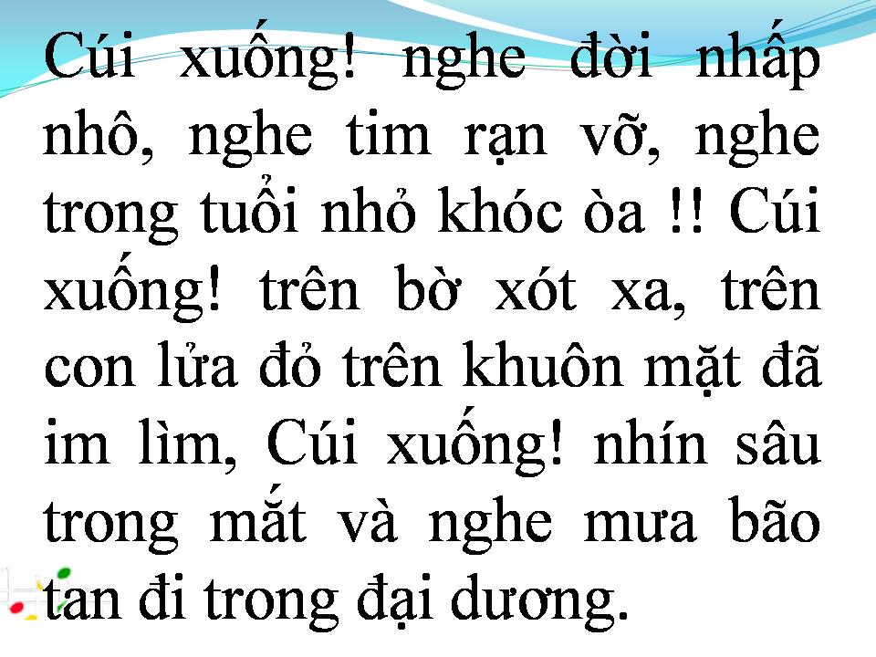 Lời bài hát CUỐI XUỐNG THẬT GẦN