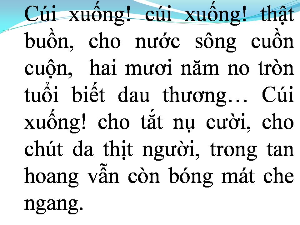 Lời bài hát CUỐI XUỐNG THẬT GẦN