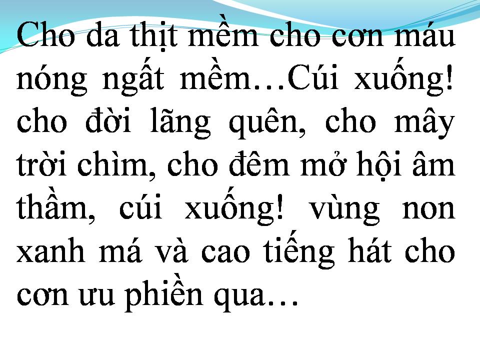 Lời bài hát CUỐI XUỐNG THẬT GẦN