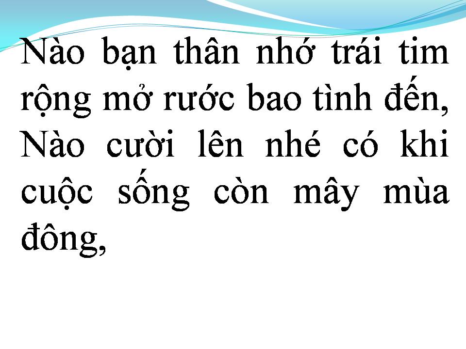 Lời bài hát CƯỜI LÊN BẠN NHÉ
