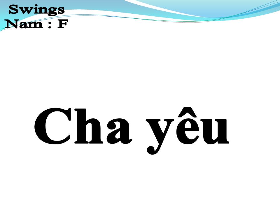 Lời bài hát CHA YÊU